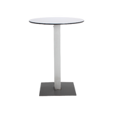 Main table high white round